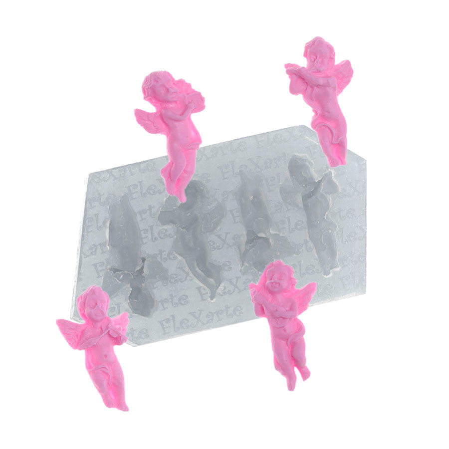 various angels 4-cavity silicone mold
