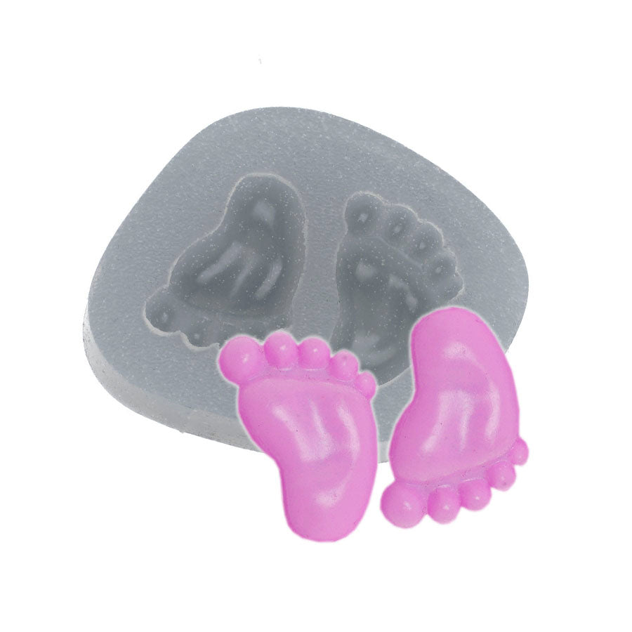 baby feet silicone mold gender reveal mould