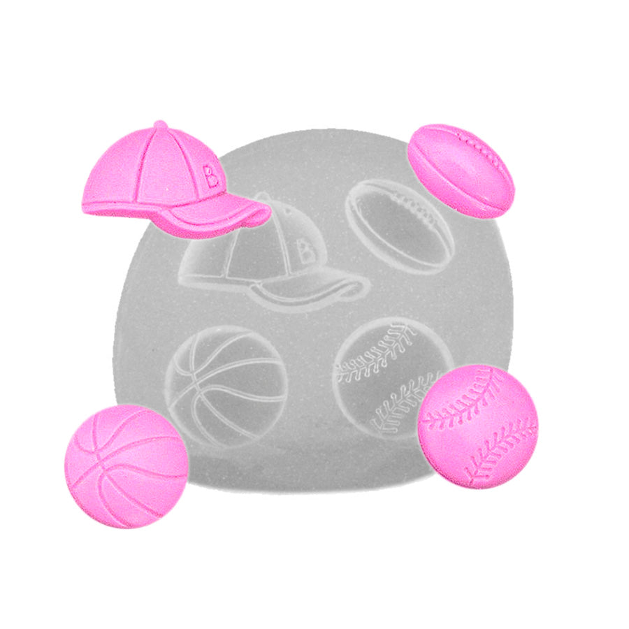 sports balls and cap silicone mold