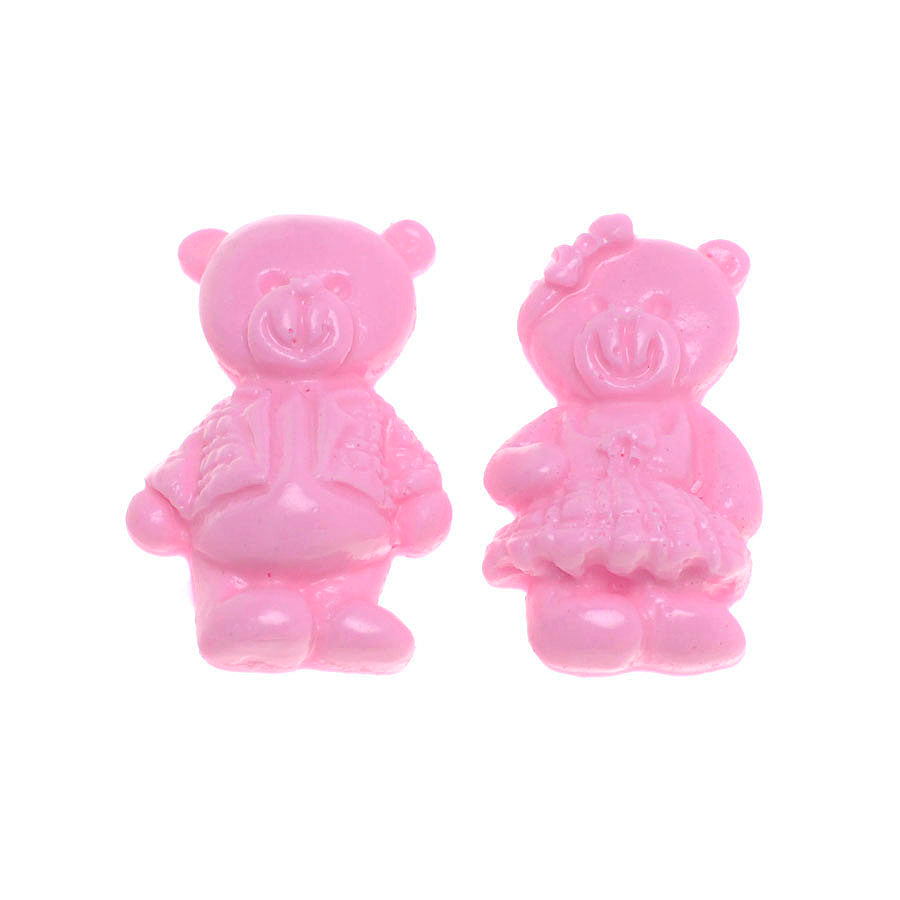 teddy bear couple silicone mold