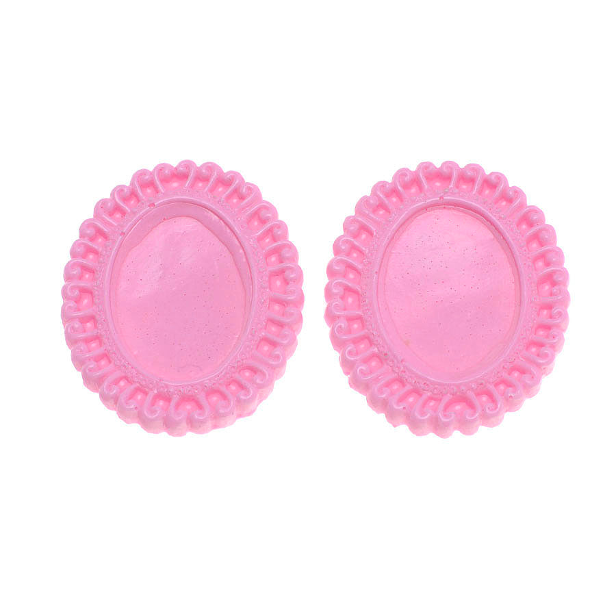oval frame (s) 2-cavity silicone mold