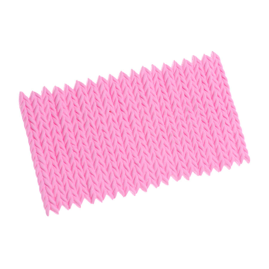 braided zigzag crochet cake texture sheet silicone mold