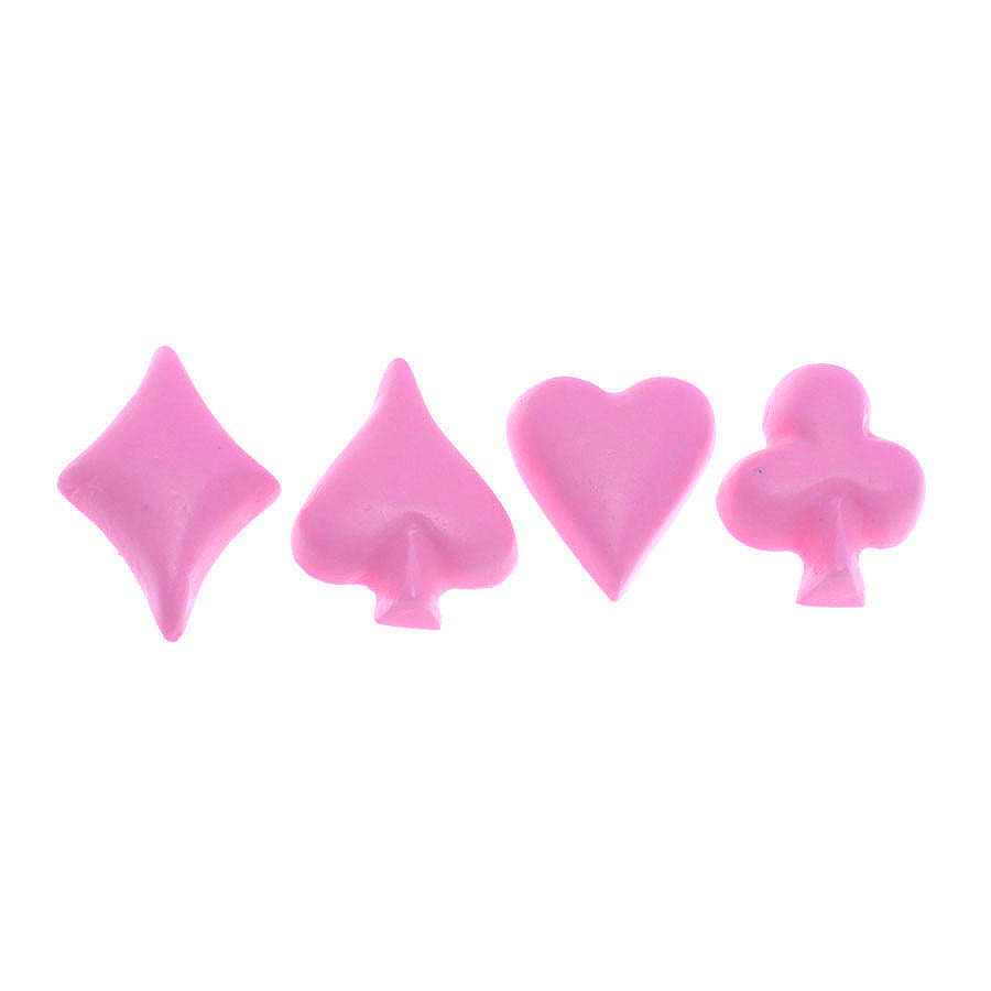 casino playing poker cards - suits silicone mold - fondant cake mold for cake decorating baking moud
