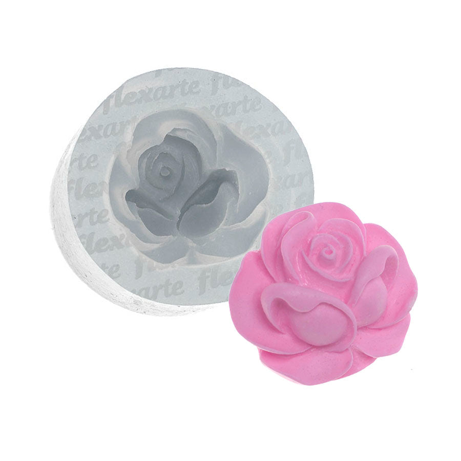 3d medium rose flower silicone mold spring moud