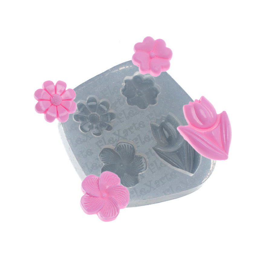 assorted flowers silicone mold spring mold
