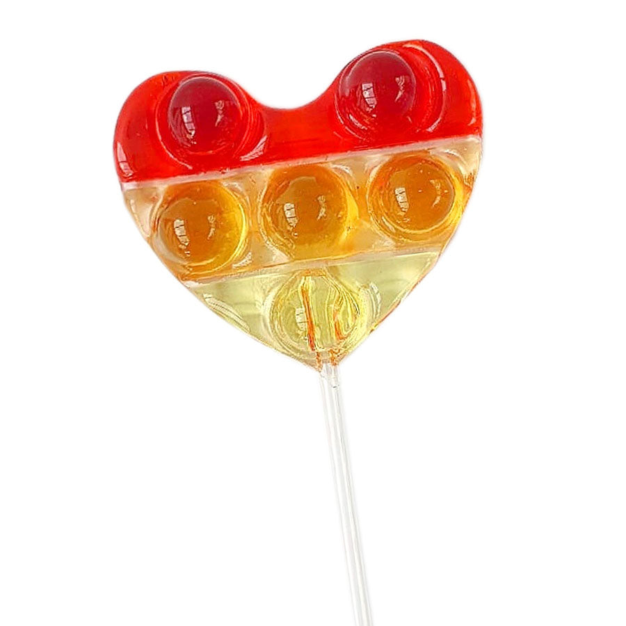 fidget toy lollipop mold - heart shape pop it mold