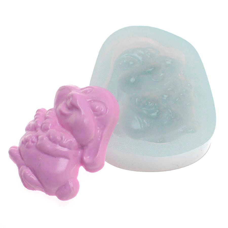 big easter bunny - large silicone mold - fondant moud