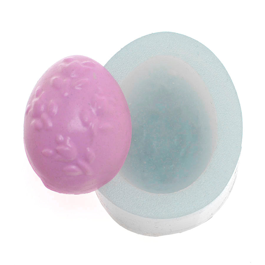 floral easter egg silicone mold - fondant mold cake decoration chocolate baking mold