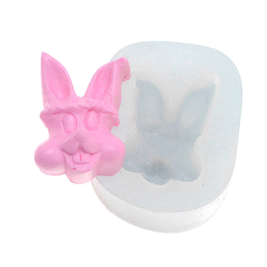 easter bunny silicone mold - doracy bunny face fondant mold cake decoration chocolate baking mold