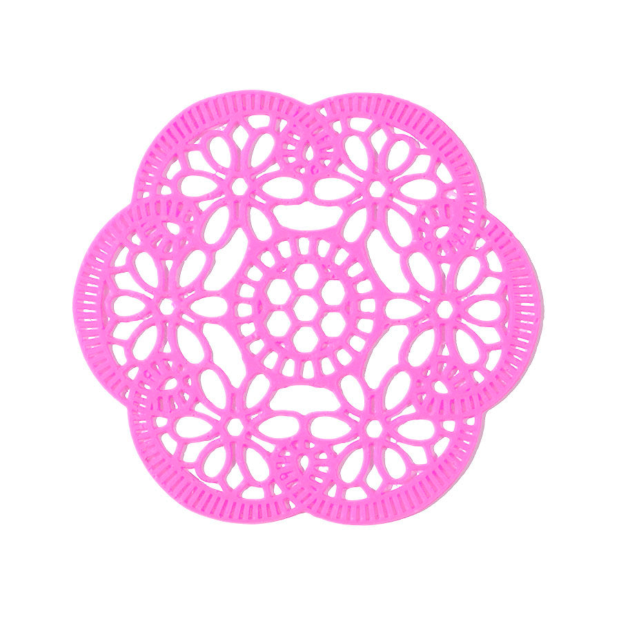 round lace silicone mold - ø 3.54" - lace silicone mat, sugar side mat lace fondant molds silicone side molds cake side mold fondant tools cake decorate lace matte flower pattern