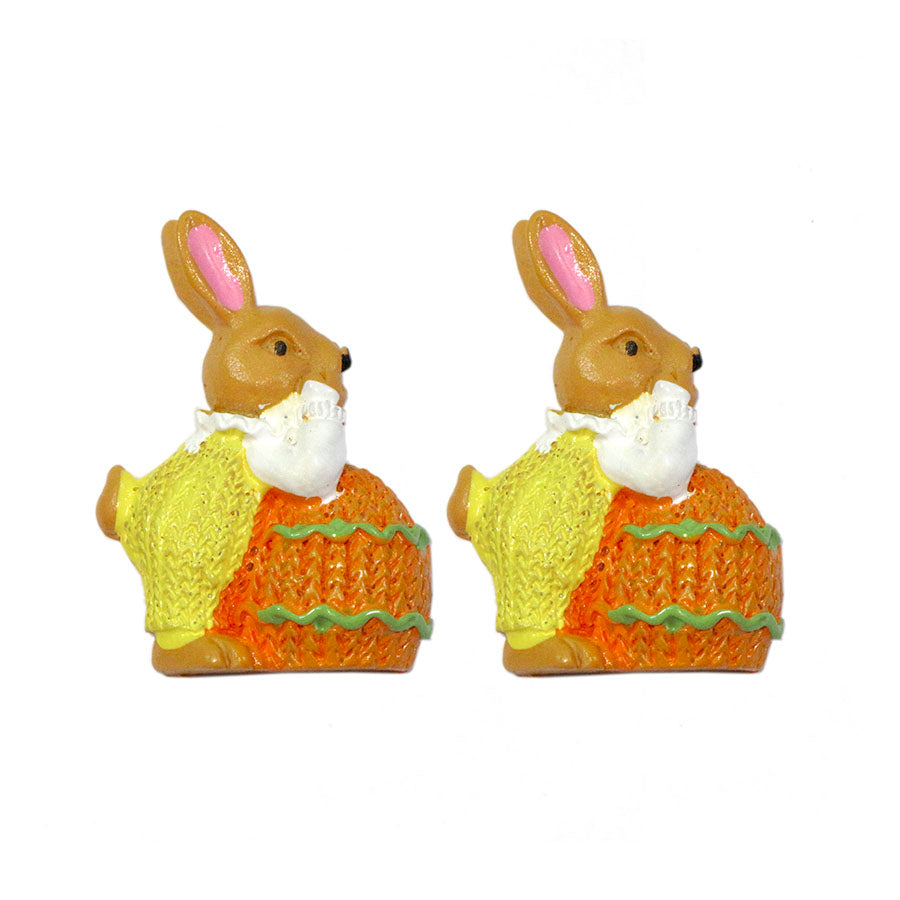 double easter bunny with egg silicone mold - fondant mold cake cupcake decor