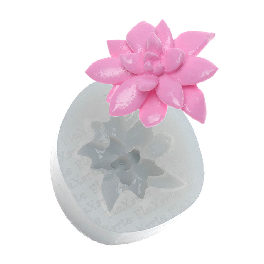 3de succulent zinnia flower silicone mold