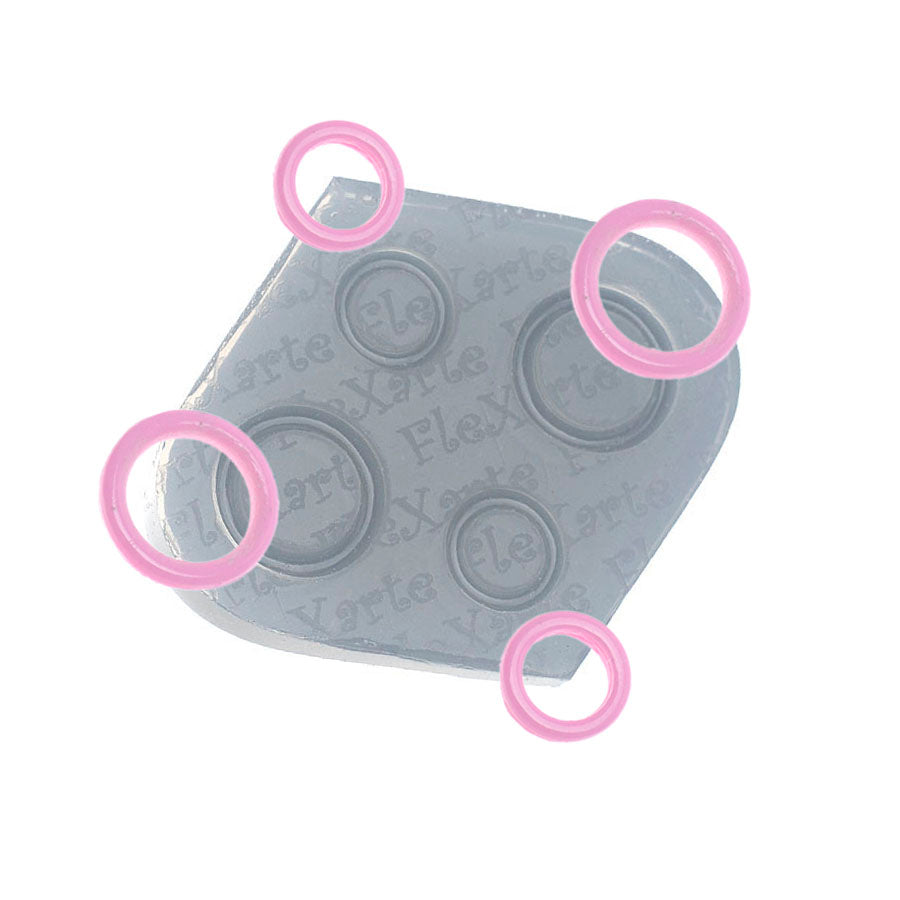 mini wedding rings silicone mold set