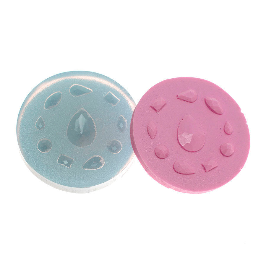 jewel candies gem drops silicone mold set
