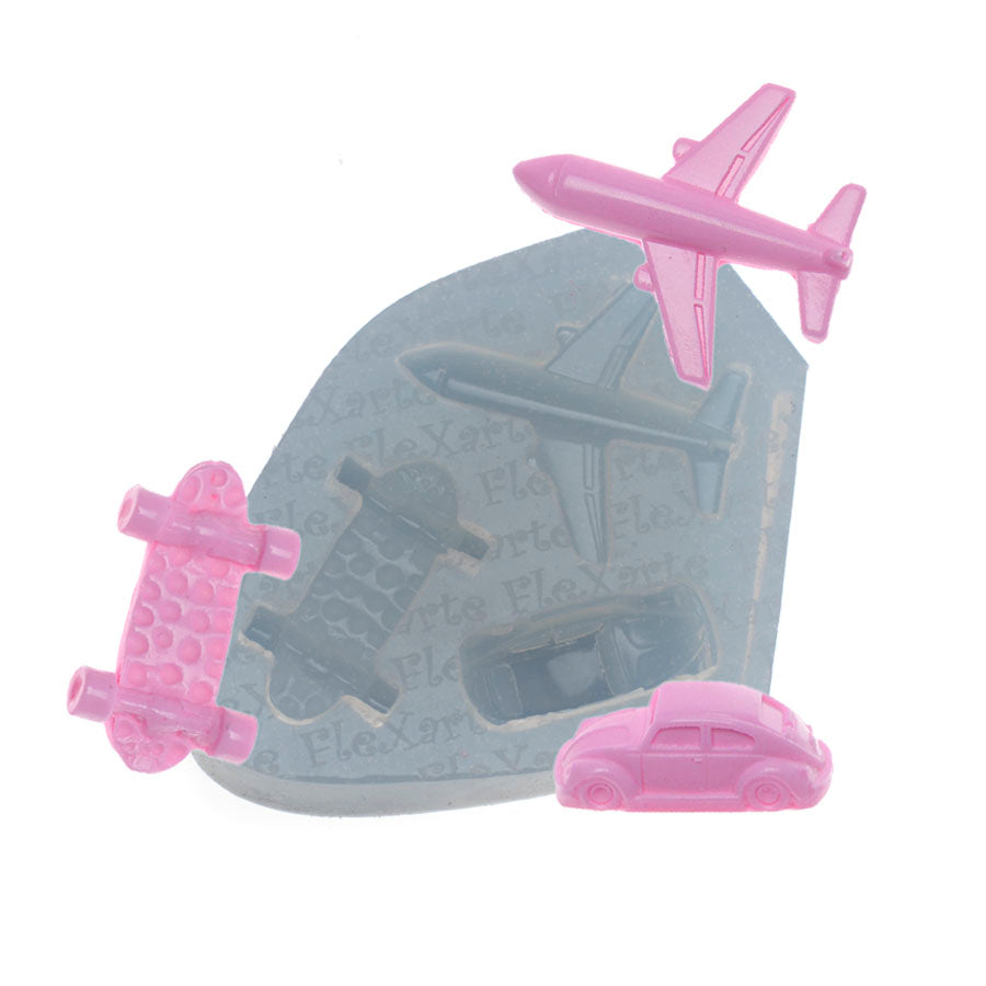 toys : skateboard + car silicone mold
