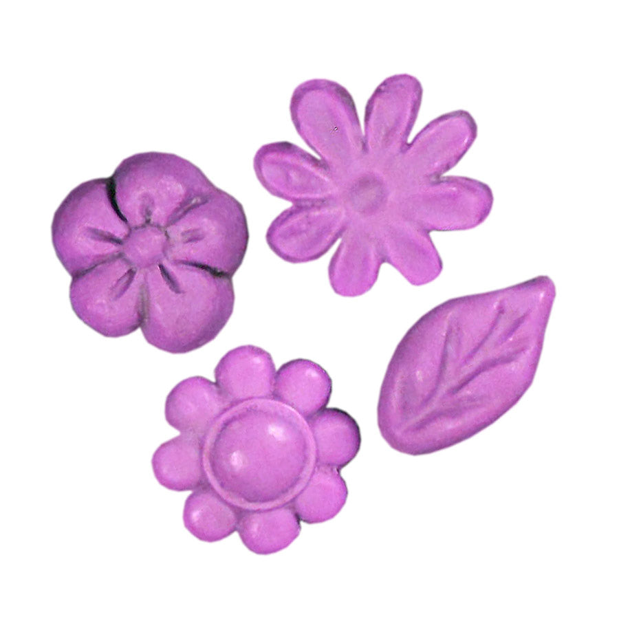 small mysotis flower leaf silicone mold