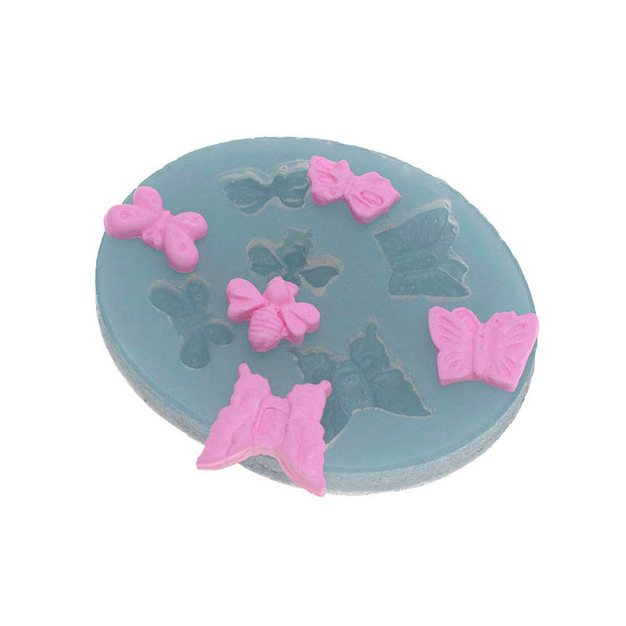 butterflies set 5-cavity silicone mold