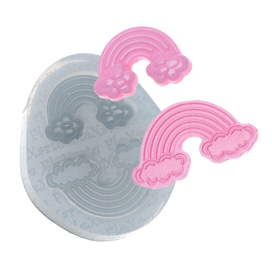 double rainbow silicone mold