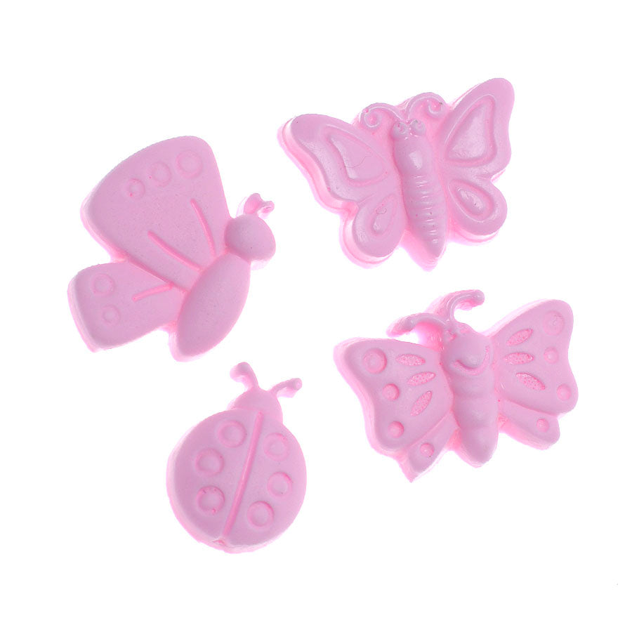 butterfiles + ladybug silicone mold