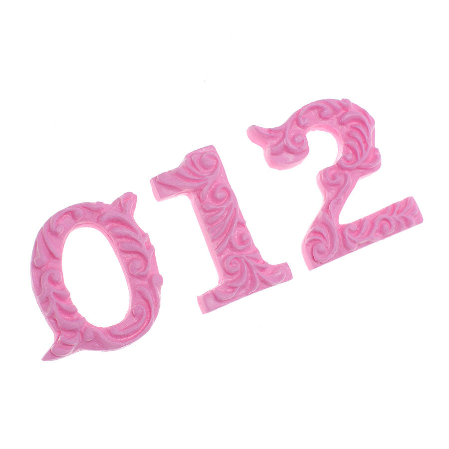 numbers 0 1 2 (l) silicone mold