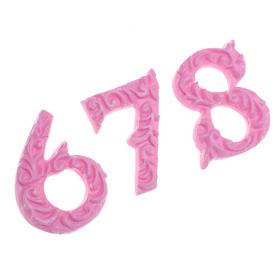 numbers 6 7 8 (l) silicone mold