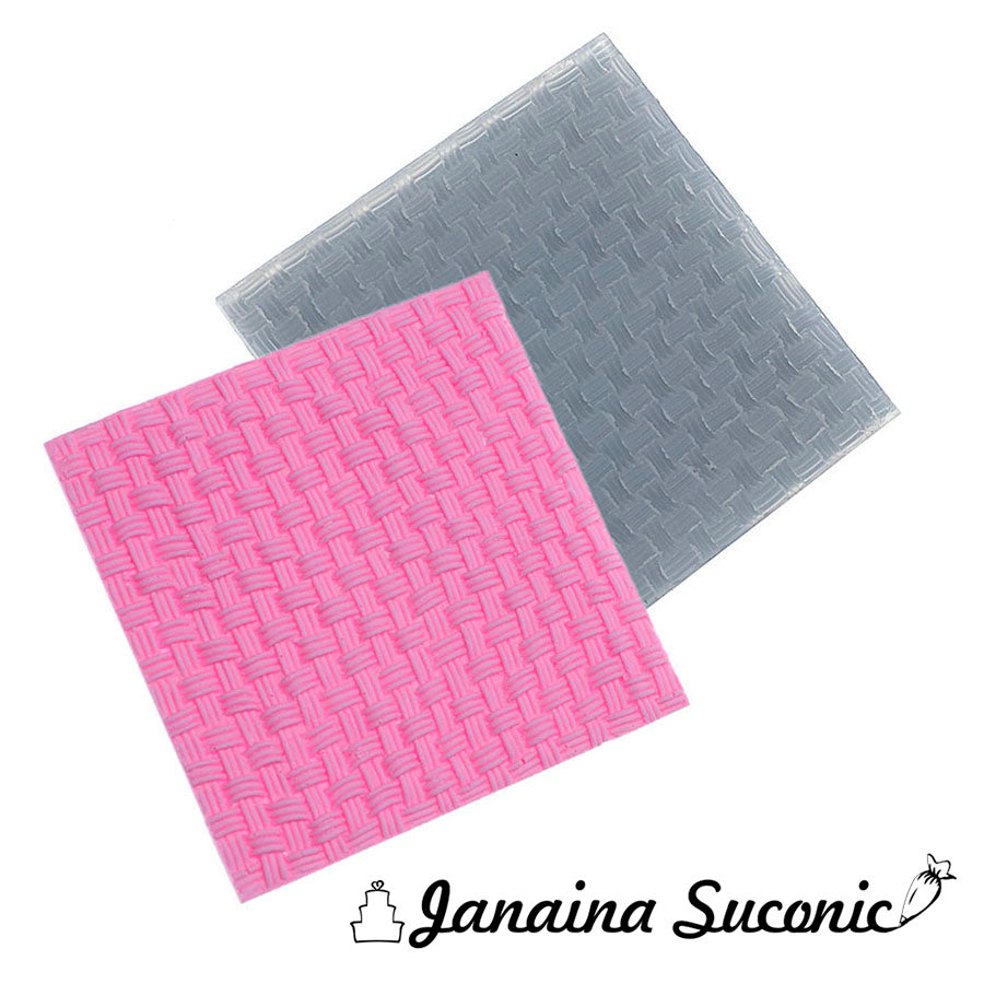 braided knitting cake texture sheet silicone mold