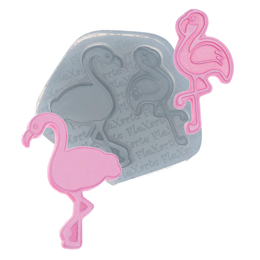 double flamingos (m) silicone mold