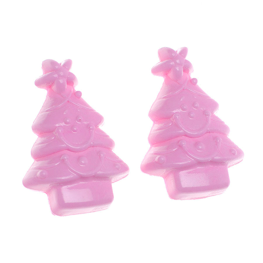 christmas tree 2-cavity cookie silicone mold