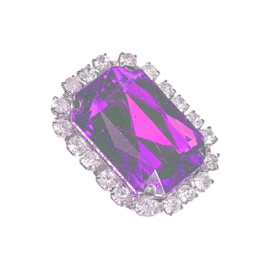 square gemstone brooch silicone mold