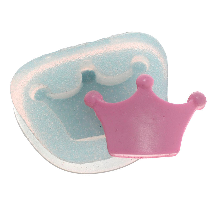 3-point king queen crown silicone mold