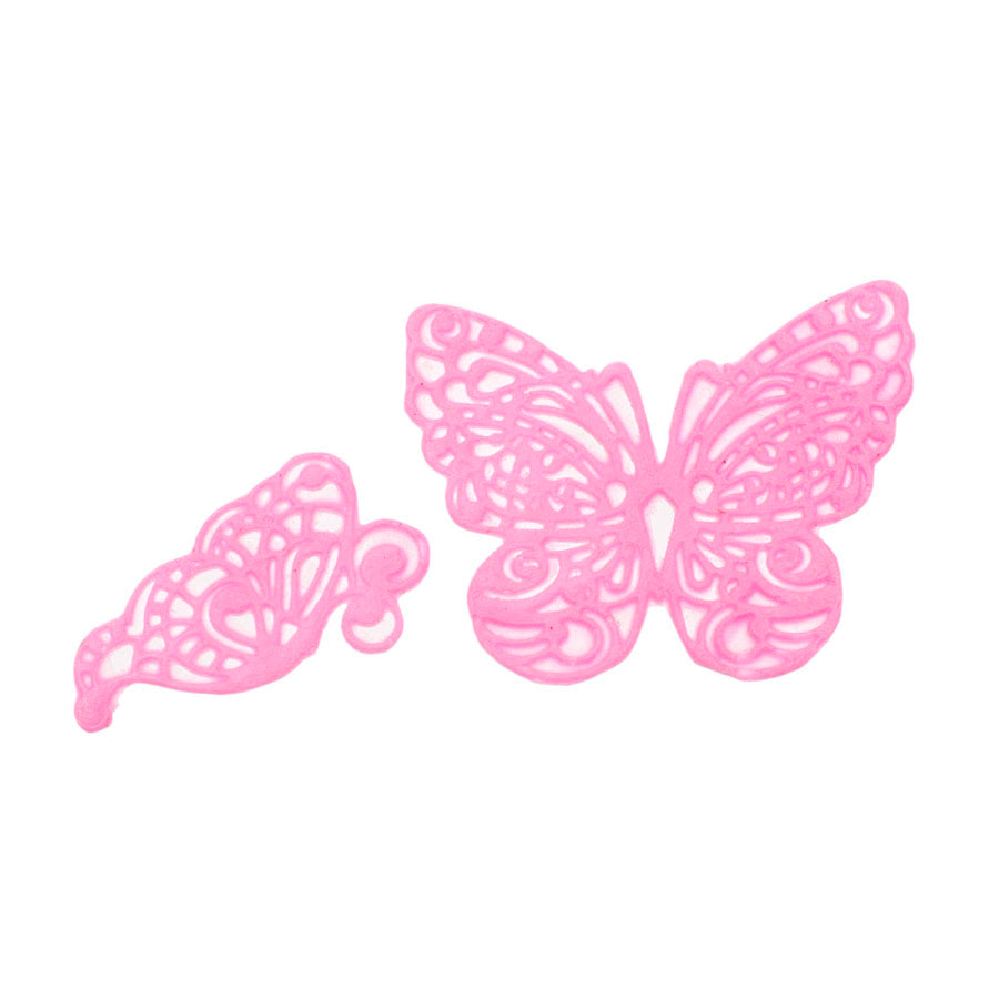 butterfly lace 2 wings silicone mold