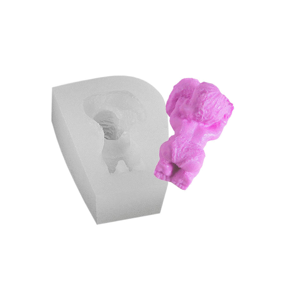 baby on his back silicone mold