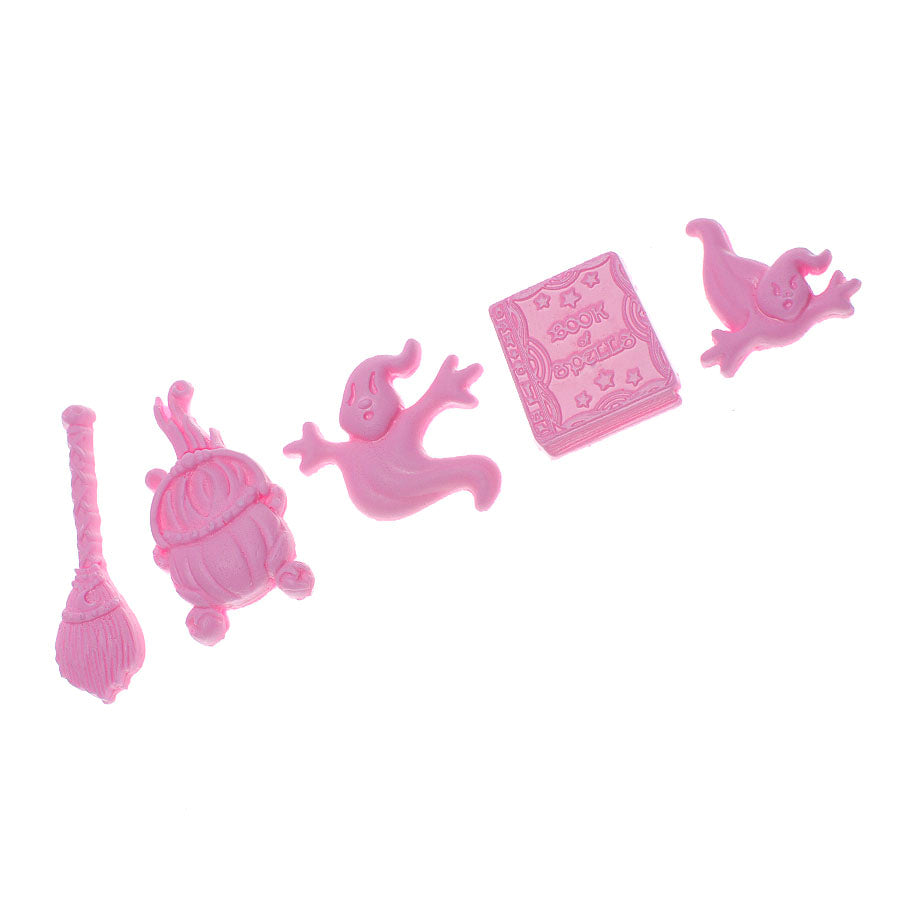witch's cauldron - ghost - witch little book of spells - witches broom silicone mold