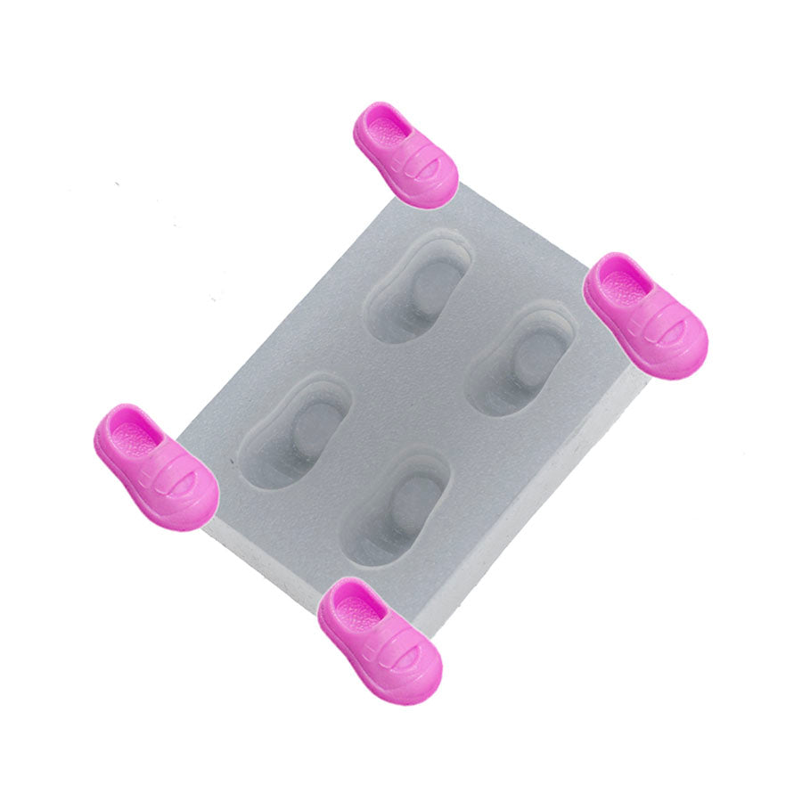 little shoes 4-cavity silicone mold
