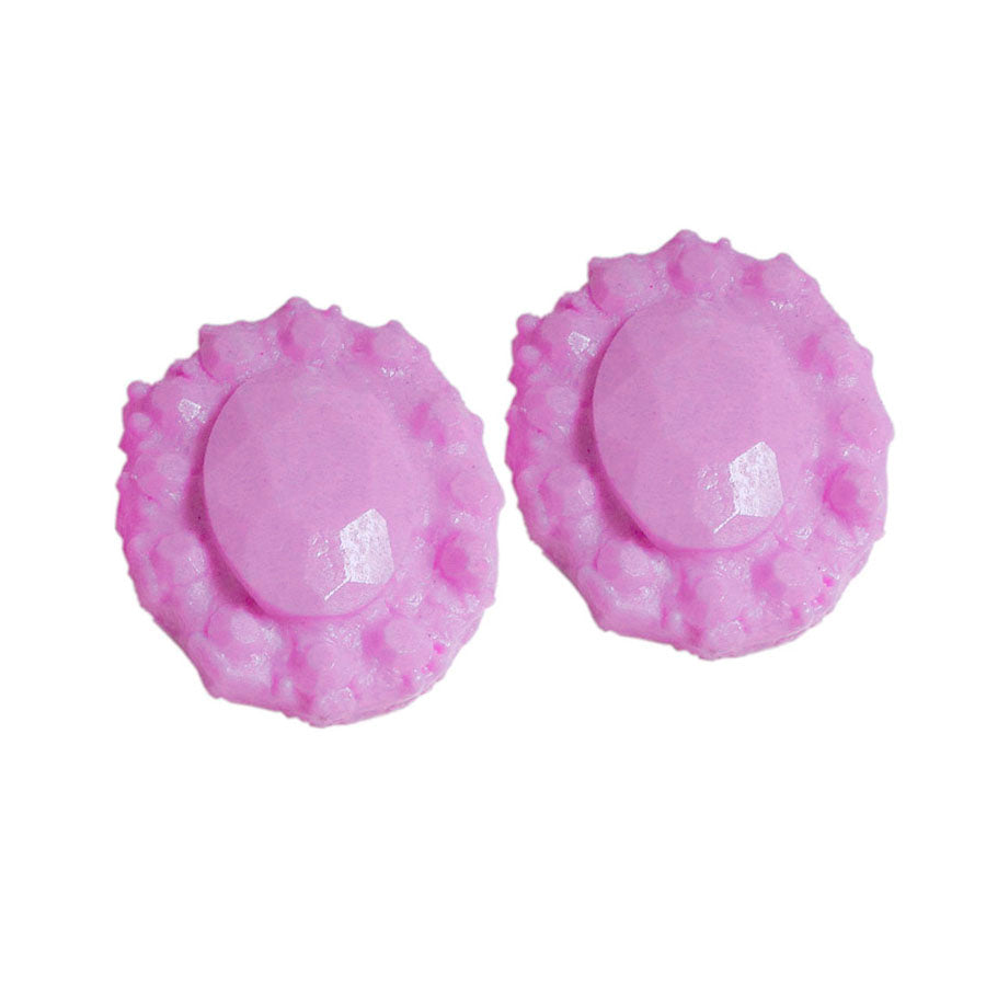medium oval jewel brooch silicone mold