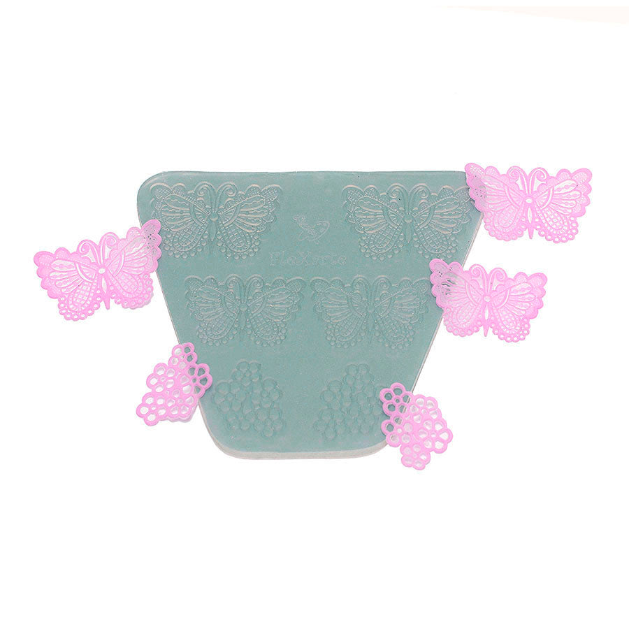butterfly lace set 6-cavity silicone mold