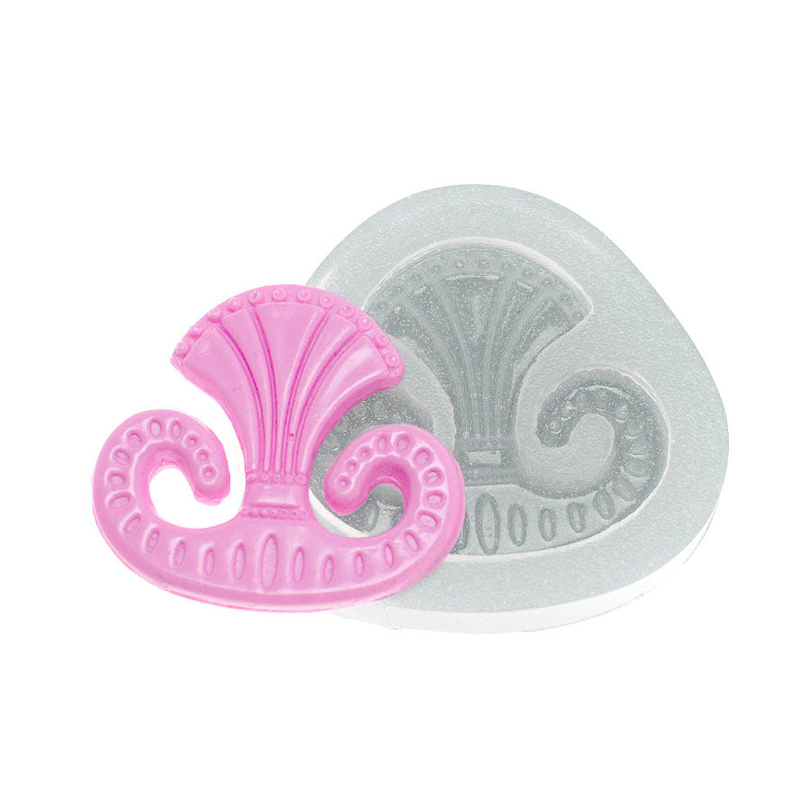rams horn frame chocolate silicone mold