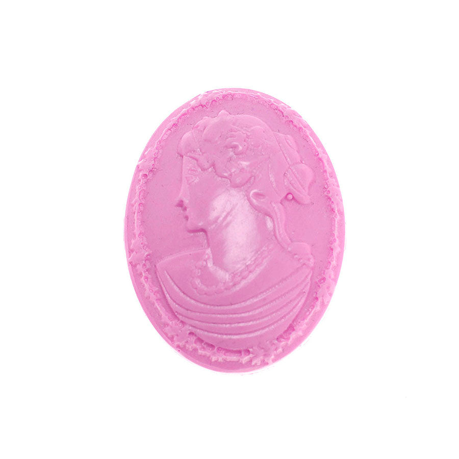modern cameo brooch silicone mold