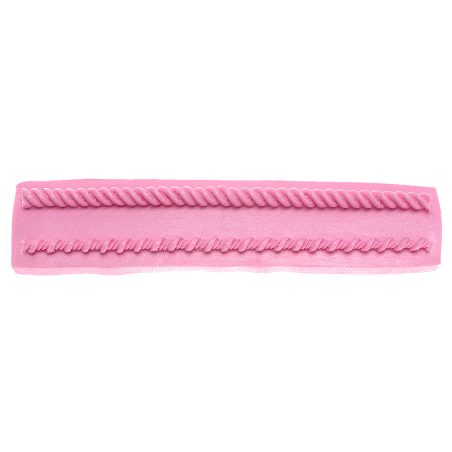 jewel cord cake border silicone mold 2 shapes - fondant border moud