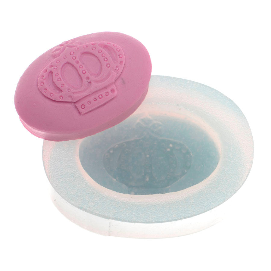 royal crown fondant silicone mold