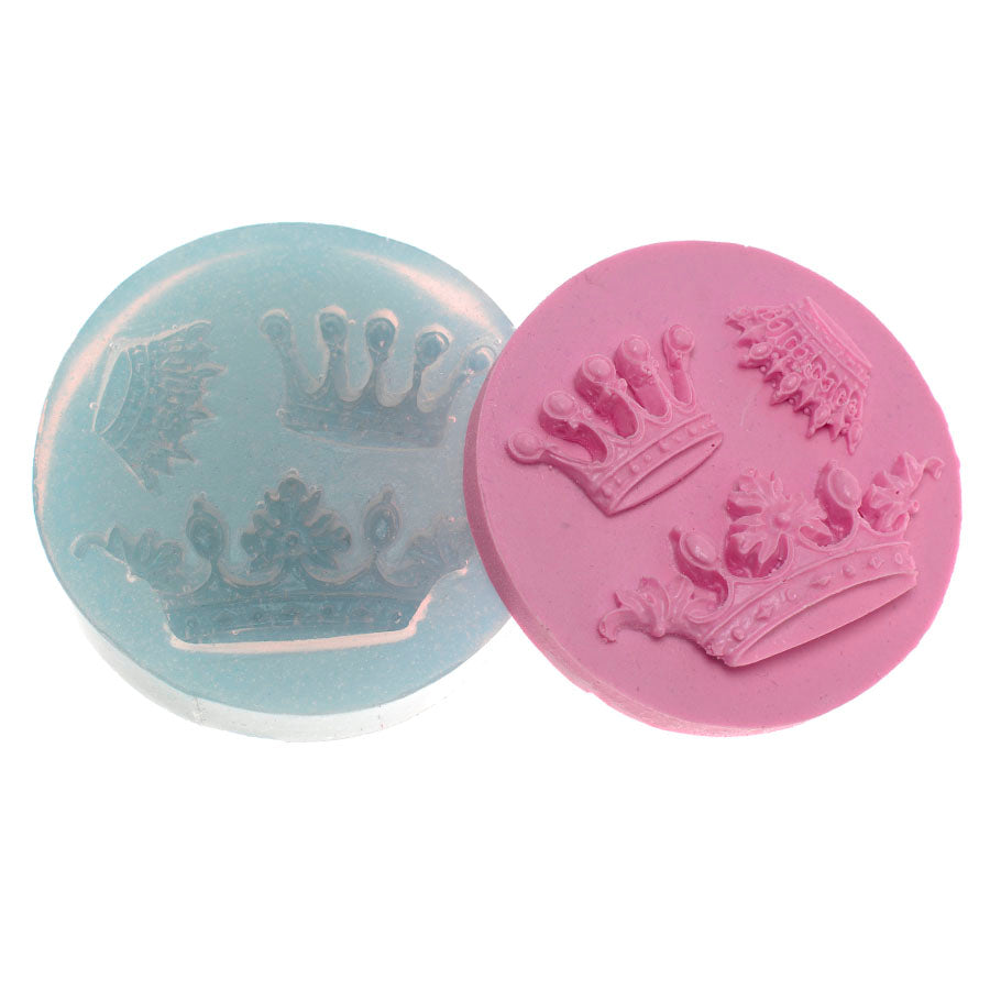 multi royal crowns silicone mold