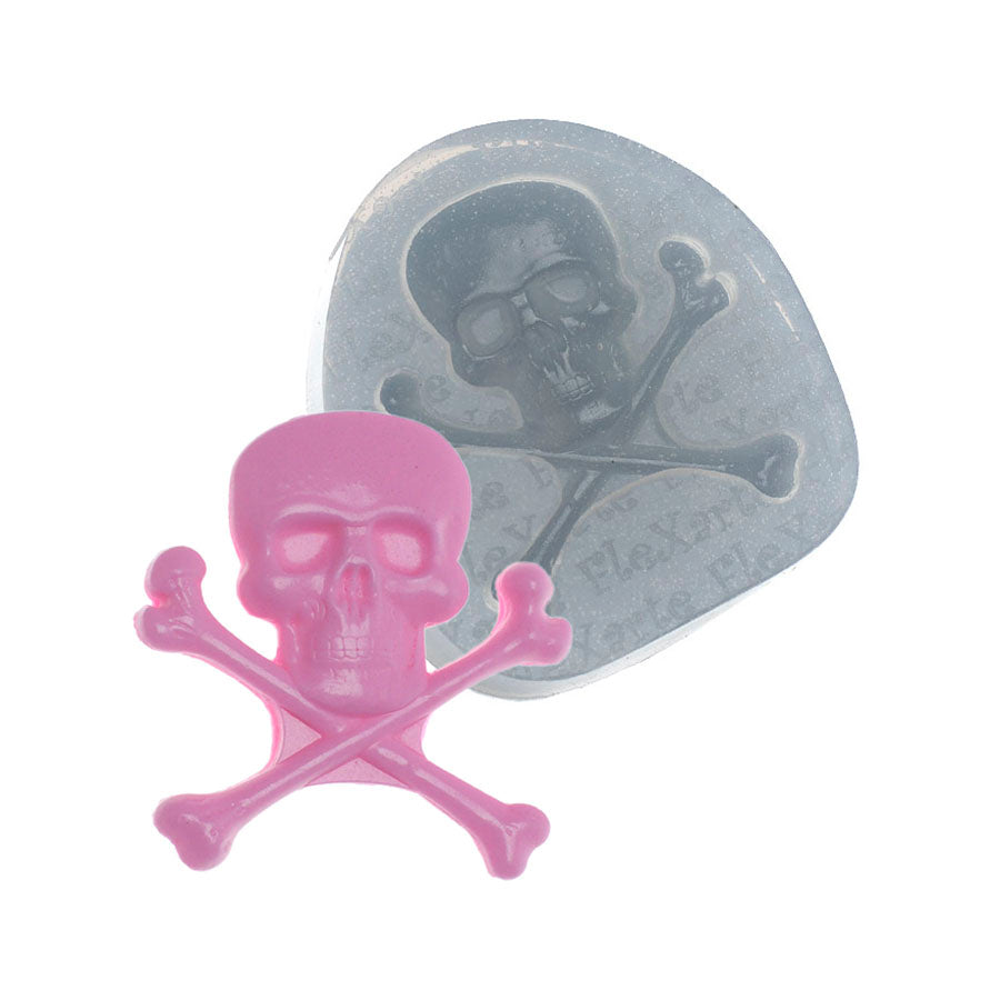 halloween pirate skull fondant silicone mold