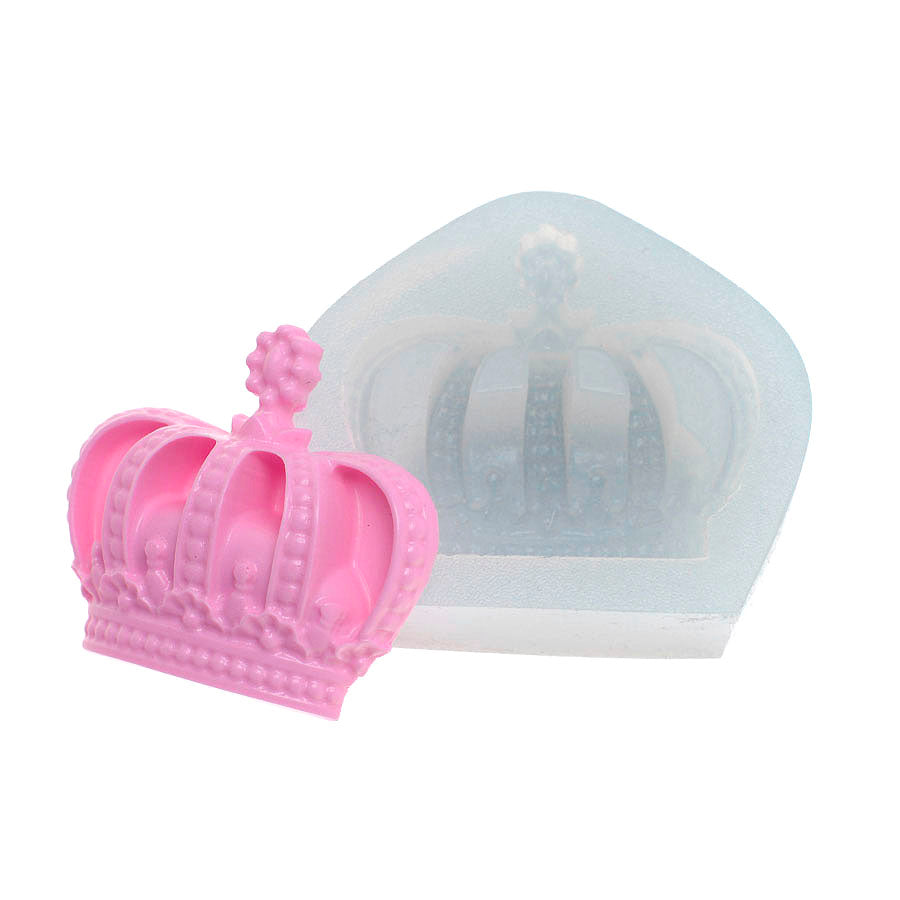 large classic real crown silicone mold
