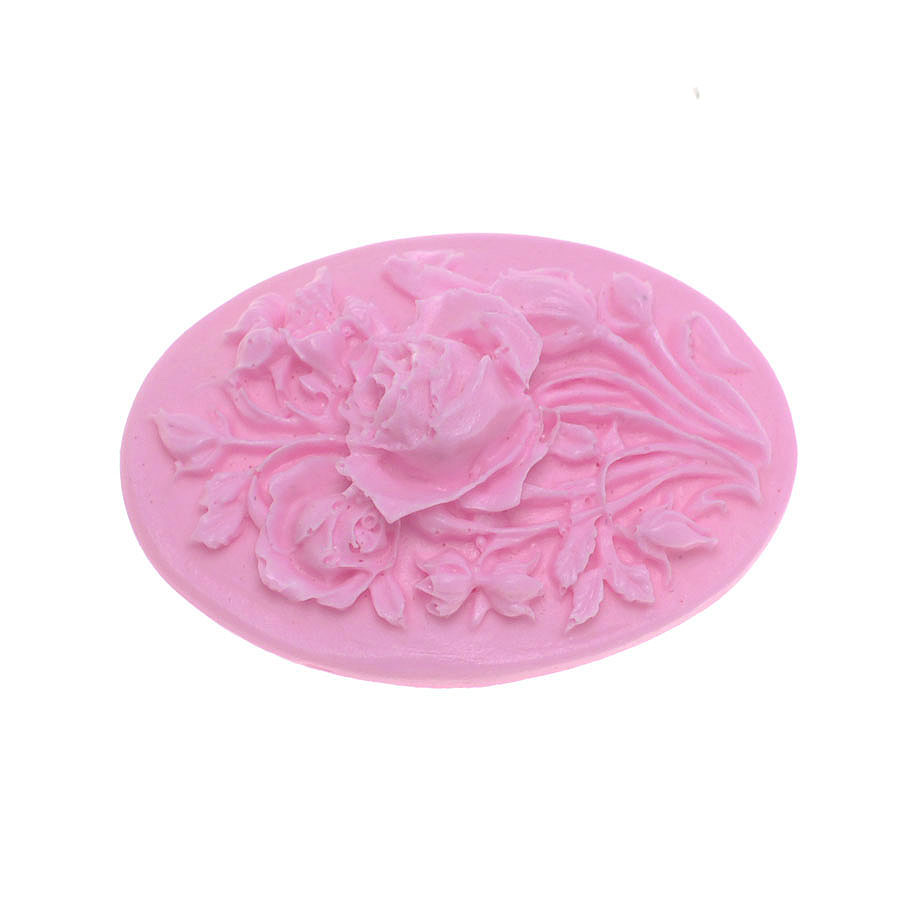 floral cameo silicone mold