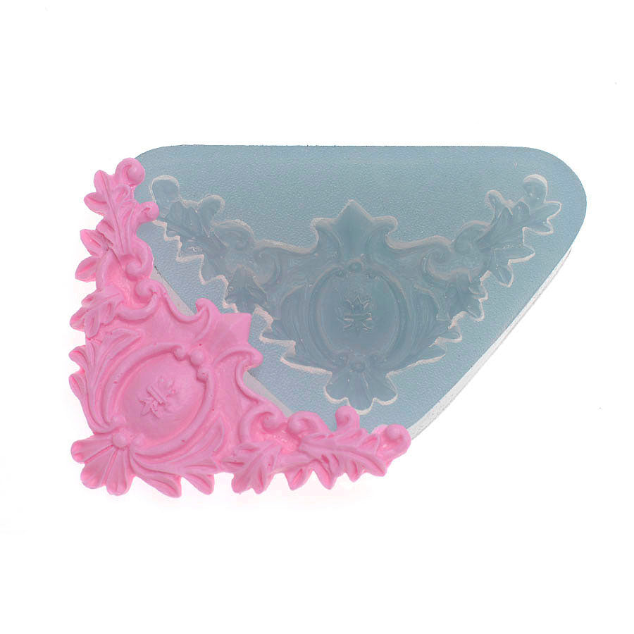 baroque arabesque silicone mold