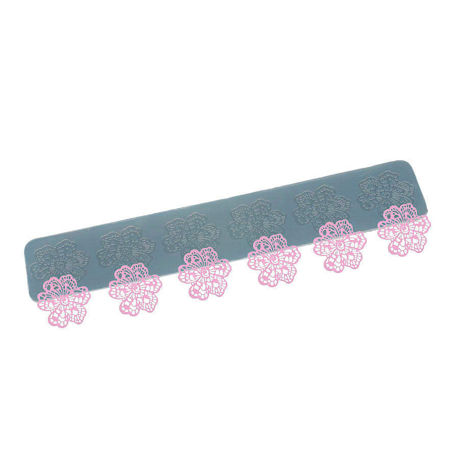 ibiscus lace 6-cavity silicone mold