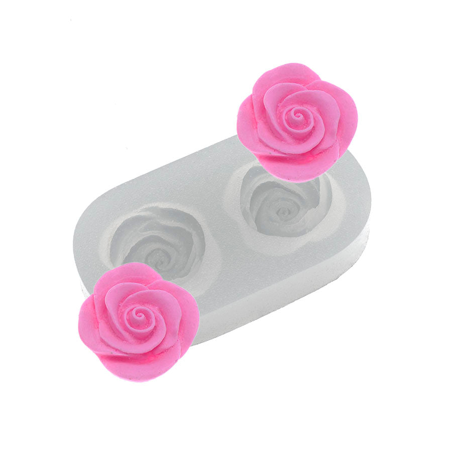 3d roses bud flowers silicone mold