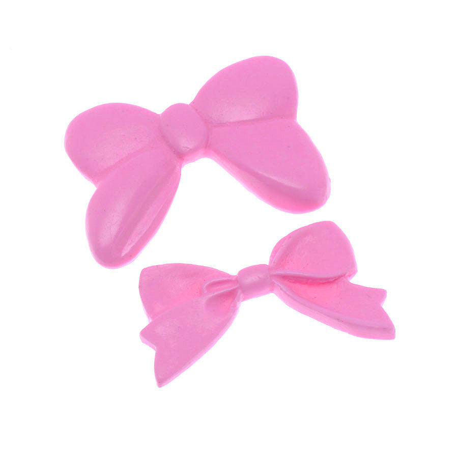 hand tied faux suede bow + bowtastic bow (m) silicone mold