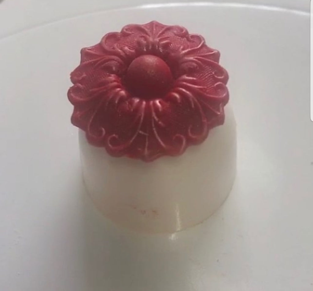 small round button brooch silicone mold
