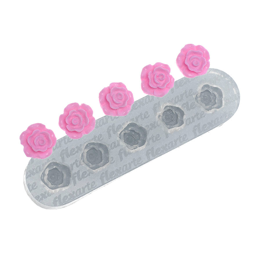mini 3d roses flower silicone mold spring mold